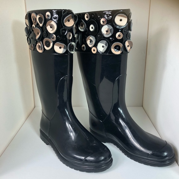Burberry Shoes - Authentic Burberry Nova Check Detail Rainboots 37